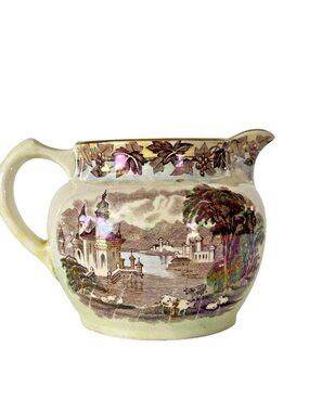 Vintage Maling Newcastle on Tyne Creamer Mini Pitcher 3.75" Lustre ware England